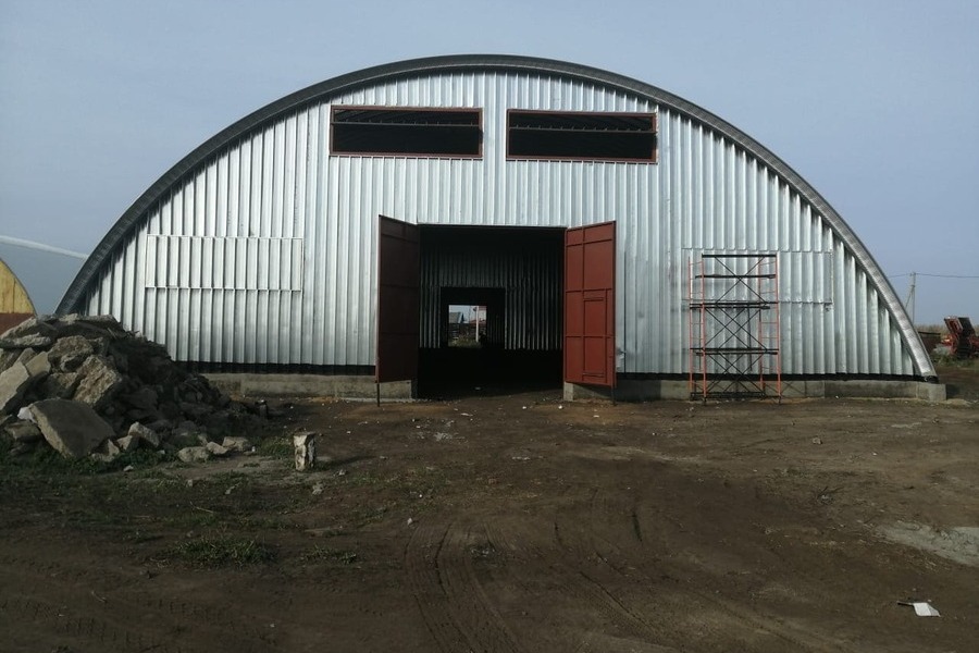 Строительство бескаркасного овощехранилища 24х60 Агротех